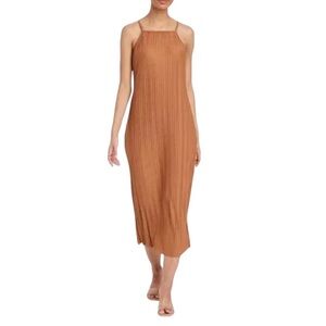 Plisse Dress - A New Day Brown - Women’s Large NWOT